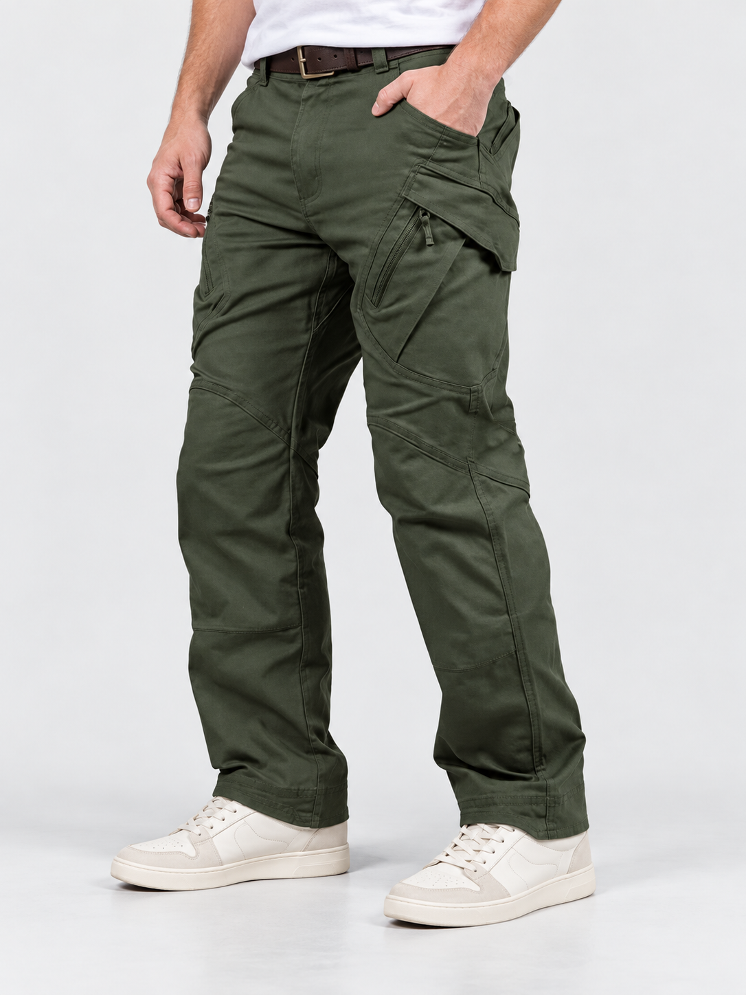 Men's Tactical Cargo Pants with Multi-Pocket Design