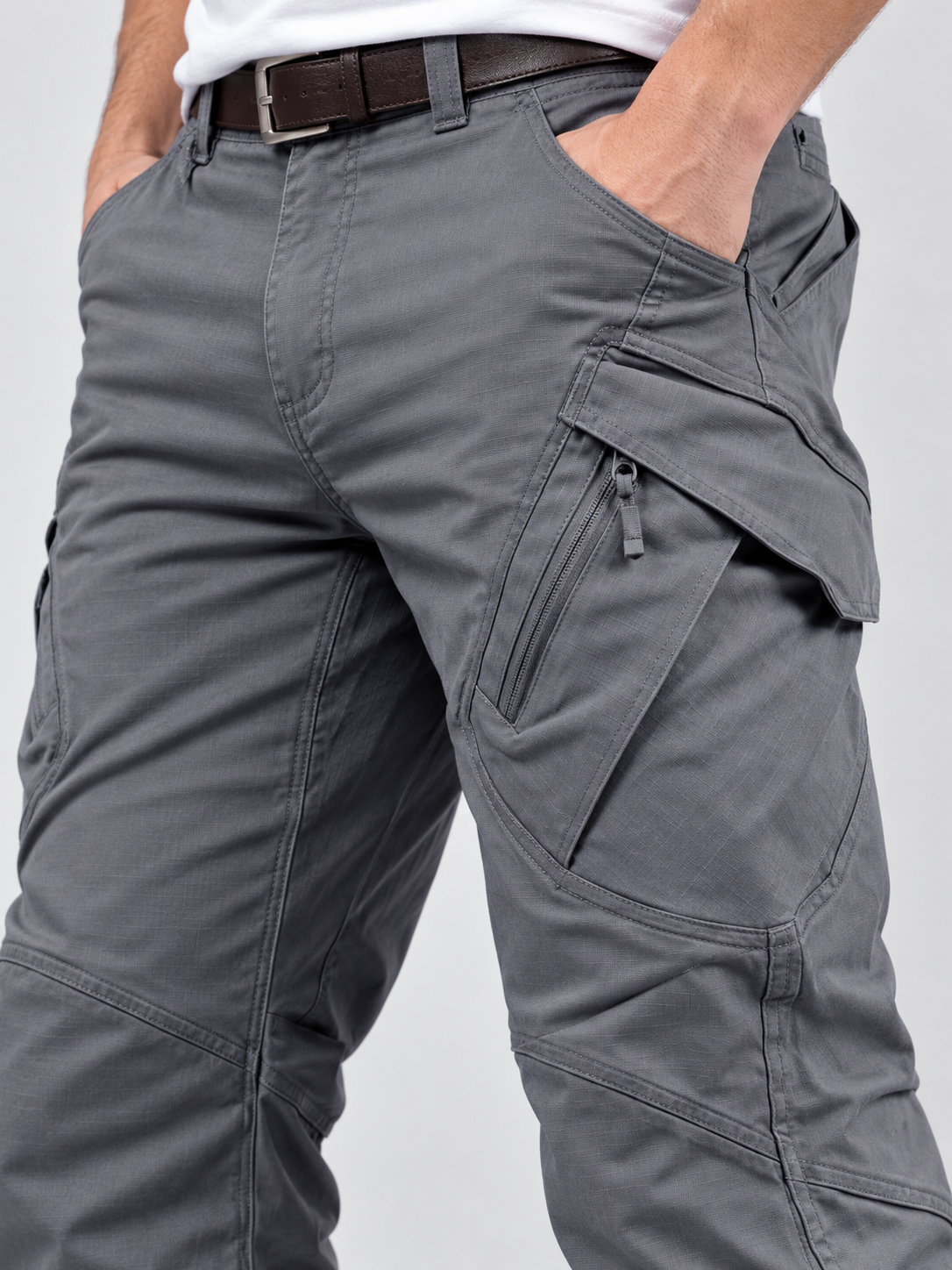 Men's Tactical Cargo Pants with Multi-Pocket Design