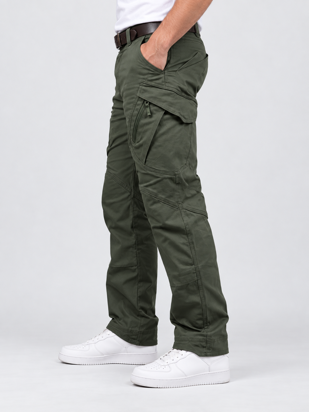 Men's Tactical Cargo Pants with Multi-Pocket Design