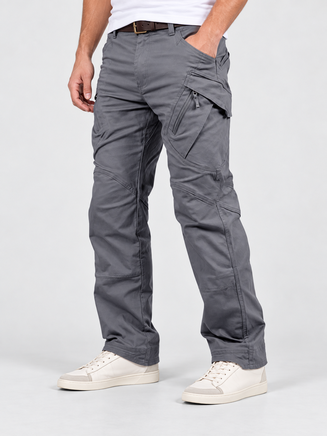 Men's Tactical Cargo Pants with Multi-Pocket Design