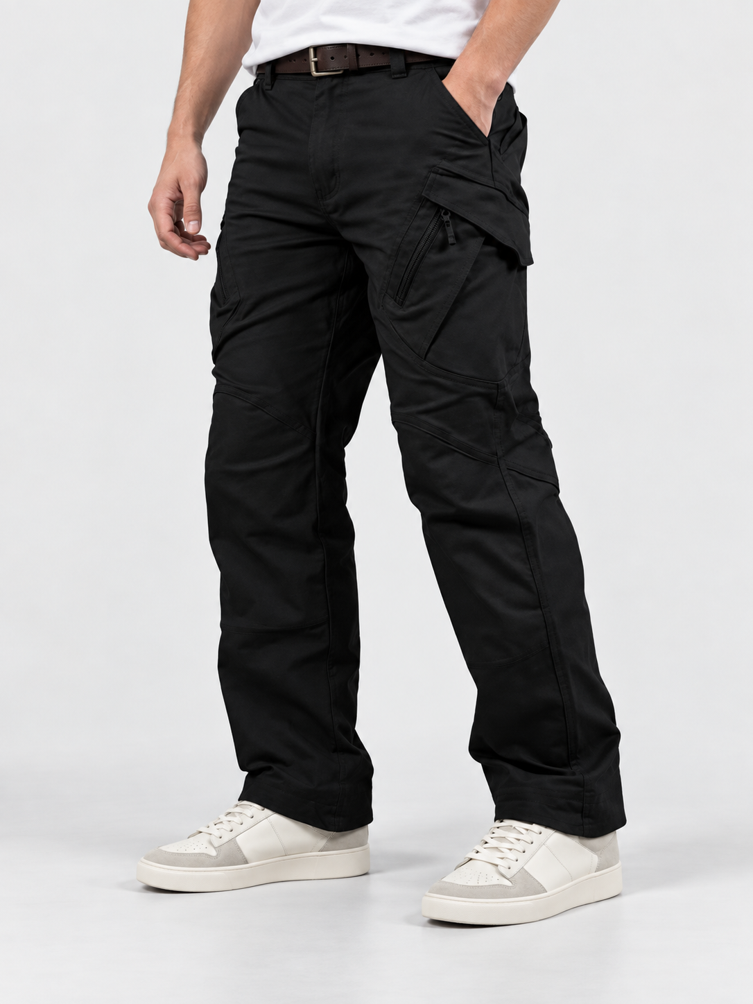 Men's Tactical Cargo Pants with Multi-Pocket Design